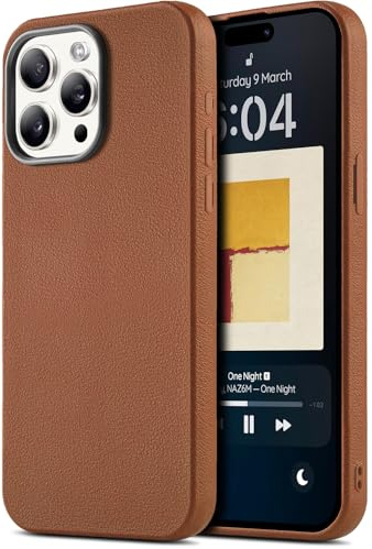 BEZ Phone Case for iPhone 15 Pro Max Case, Soft TPU Ultra-Slim Protective Cover for iPhone 15 Pro Max, Shockproof, Anti-Scratch, Brown