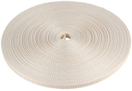 Rolllra - Rollo de cinta para persiana (ancho 14 mm, longitud 50 m), color beige