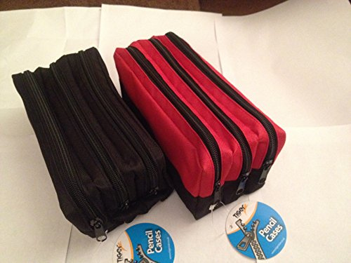 tiger triple zip rectangular pencil case