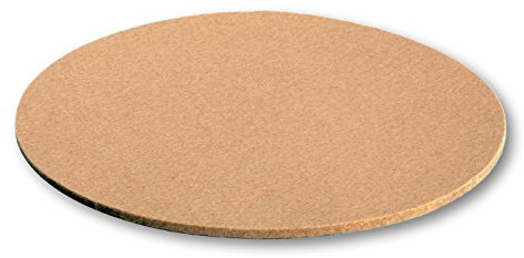 filzbrand Filz Untersetzer rund 25 cm groß, 5mm stark, Deko Filzuntersetzer für Gläser, Vasen oder Teller, Designfilz aus 100% Wolle, beige – Made in Germany