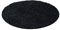 SIMPEX Flauschiger Teppich Wohnzimmer Schlafzimmer Läufer Flur Esszimmer Küchenteppich Hochflor Einfarbig Modernes Design 30 mm Florhöhe Kuschelweich, Anthrazit, 160 cm Rund