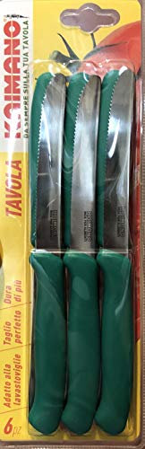 FISKARS Coltello TAVOLA Set 6PZ Verde ITALICUS KAIMANO