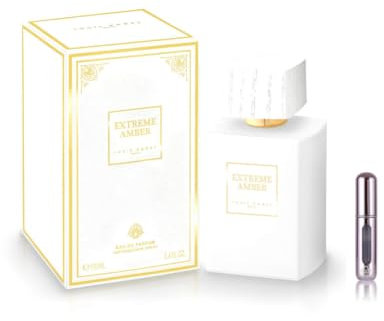 Louis Varel Extreme Amber Eau de Parfum Spray Unisex, 100 ml mit Parfümzerstäuber Geschenk