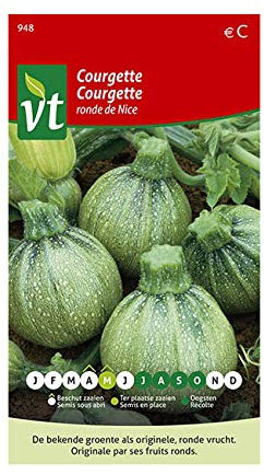 Calabacín Ronde de Nice Seeds - El calabacín redondo es original y muy decorativo
