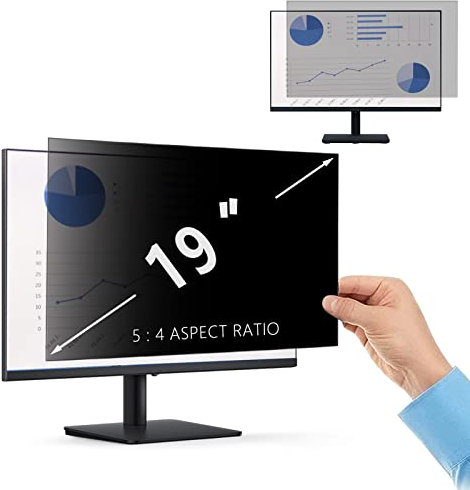 PaceBid 19 Inch Privacy Screen Filter for 5:4 Aspect Ratio Laptop/Computer Monitor Anti-scratch Anti-Glare Protector Anti-Spy Protector Film Filter Privacy Widescreen Display (19, 5:4)