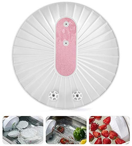 TANG AI MING Tools GYB001 Mini-ultrasonic Dishwasher Portable USB Charging Fruit Cleaner, Domestic Packaging(Champagne Gold) Brush (Color : Pink)