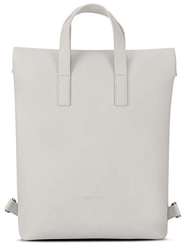 Expatrié Rucksack Damen Elegant Grau - Lou - Lederrucksack & Tasche in Einem - Für City, Business, Uni - Aus Veganem Leder - Mit Laptopfach