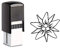 Bonuskartenstempel Stempel mit Motiv - Edelweiss - für Bonuskarte 10x10mm