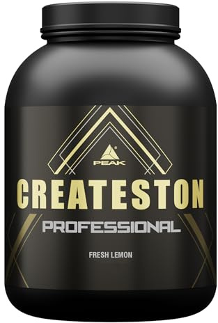 PEAK Createston Professional - 3150g Geschmack Fresh Lemon I 30 Portionen I Post Workout I ALL in One mit über 90 Schlüsselsubstraten I mit Whey, Creatin AKG, Cluster Dextrin & HMB für Muskelaufbau