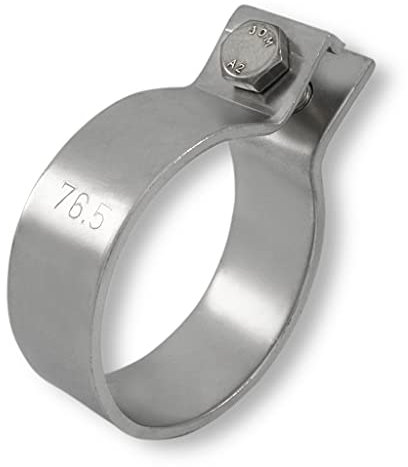 DIN Schelle Edelstahl Massive Klemme Rohrschellen von 30,2-124,5 mm (76,5mm - 3,00)