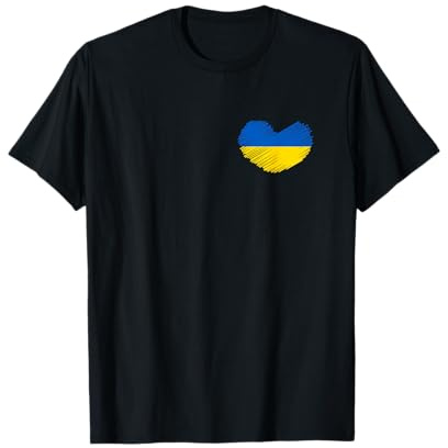 Ukraine Flagge Ukrajina Land Ukrainer Ukrainisch Kiew Deko T-Shirt