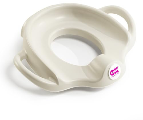 OKBABY Sofa - Asiento reductor de WC con bordes antideslizantes - Asas Anchas y Elevadas para la Máxima Estabilidad al Niño - Blanco