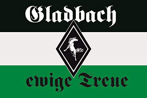 U24 Fahne Flagge Gladbach ewige Treue Bootsflagge Premiumqualität 40 x 60 cm