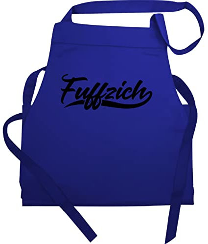 Schürze Geschenk - 50. Geburtstag - Fuffzich Fünfzig - 60x87 - Royalblau - zum 50.geburtstag 50 kochschürze 50er jahre 50.geb 50sten geschenke 1974 fifty (50) 50iger für jährige 50zigster 50ter