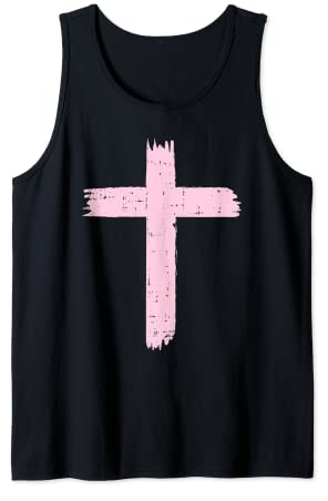 Croix Rose Design Dieu Jésus Chrétien Bible Prière Cadeau Débardeur