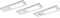 Domus Line Unterbauleuchte Vega D-Motion 3er Set Aluminium, 50mm x 170mm x 5mm, Silber, Minimalistisch, Küche