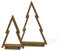 Floranica Tannenbaum 2er-Set aus Kiefernholz Holztannenbäume Braun Standschmuck Weihnachtsbaum Alternative Weihnachtsdeko Holzweihnachtsbaum Christbaum Weihnachtsdekoration