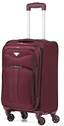 Flight Knight Lightweight 4 Wheel 800D Soft Case Suitcases Anti Crack Cabin & Hold Luggage Options Approved for Over 100 Airlines Including easyJet, BA & Many More!