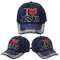 Generisch Mens Usa Flag Washed Cotton Baseball Cap Baseball Cap American Flag Embroidery Usa Washed Trucker Cap Usa Flag Patch Military Army Cap