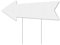 Panneau de jardin en forme de flèche, panneau de signalisation vierge pour panneaux directionnels, pour mariage, fête d'anniversaire, activités de plein air - 1 pièce