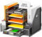 Restorgan Schreibtisch Organizer mit Aktenhalter, 5-stufiger Papier Organizer mit Schublade, Mesh Schreibtisch Akten Organizer mit Zeitschriftenhalter für Büro Organizer Schreibtisch (schwarz)