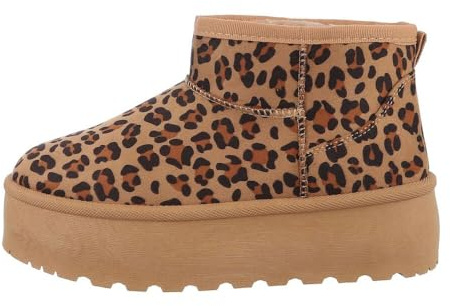 Ital Design Damenschuhe Stiefeletten Plateaustiefeletten, LX23-001-, Textil, Leo, Gr. 39