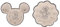 Widdop and Co Disney Mickey & Minnie Set Of 2 Ceramic Trinket Dishes