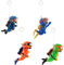 GYWHOOFT 4 piezas de decoración flotante para acuario, buzo para acuario, adornos para acuario, buzo dulce, pequeño, decoración de acuario, accesorios interesantes (3 colores)
