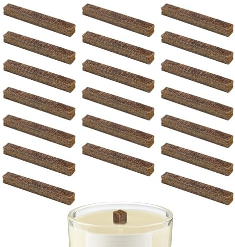 20 Stück Dauerdocht für Wachsfresser, Kerzendochte für Dicke Outdoor Kerzen, Geeignet für Dauerkerze, Tischfeuer, Schmelzlicht und Schmelzfeuers