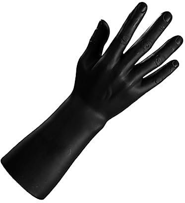 FONDOTIN Schaufensterpuppe Hand Für Schmuck Männliche Ringhalter-handmodell Handpuppe Aus Kunststoff Ring-Display Uhrenständer Schmuckpräsentation Leichtes Design Realistisches Aussehen HEI