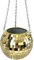 Pot de Fleurs de Boule Disco, 15 cm Disco Ball Planter, Pots de Fleurs Suspendus avec Chaîne, Pot de Fleurs Boule Disco à Suspendre, pour la Plantation de Vignes, de Fougère (Or)