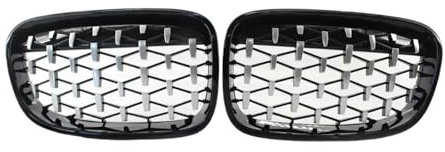 Vorderer Nieren-Diamant-Sport-Grill, kompatibel mit BMW 1er F20 F21 2011–2014