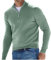 TAITUS Herren Quarter Zip Pullover Pullover Pullover Lässig Weicher Strick Stehkragen Basic Pullover Polo Sweatshirt (Green,Large)