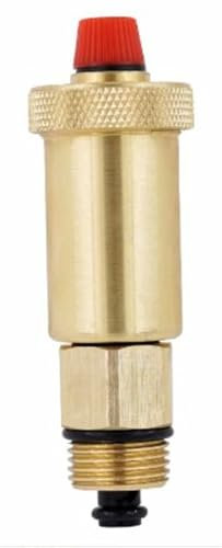 Tesla 1/2'' Slimline Auto Airvent with Shut-Off Check Valve - Advanced Air Vents, Automatic Air Vent for Automatic air Relief