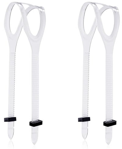 XIHIRCD 2 Stück Tauchmaskenband, Tauchmaskenband Ersatz Schnorchelmaskenband Universelles Silikon Maskenband zum Tauchen Schwimmen Schnorcheln(Transparent)