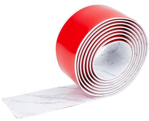 CRASPIRE Floor Transition Strip Floor Cover Strips Marble Pattern PVC Self Adhesive Flooring Transitions Laminate Floor Strip 2 Wide for Joining Floor Gaps Tiles Carpet Threshold Transition