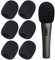 XBFOCNH 6 Pièces Bonnette Microphone, Mousse Micro Universelle, Housse de Micro Colorée, Mousse pour Microphone, Convient pour KTV, Performance Sur Scène