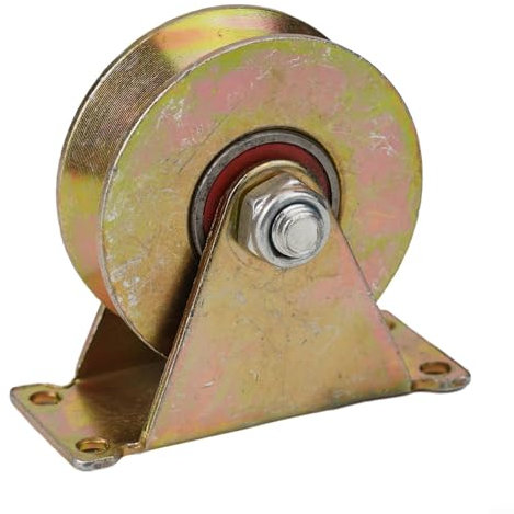 Seilrolle aus verzinktem Stahl, robuste 18 mm Seilrolle mit zwei Lagern (80 mm)