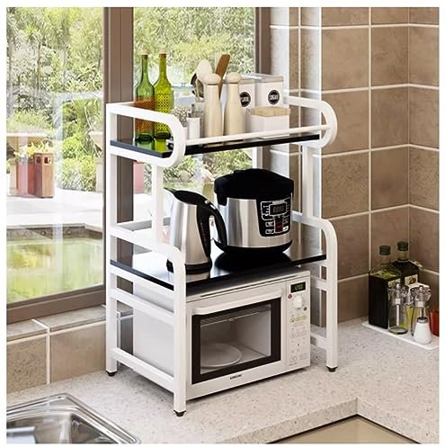 SFNIOKFG Soporte para microondas Rejilla para Horno microondas Rejilla para microondas Rejilla para Horno microondas de Cocina Rejilla Ajustable para microondas Olla arrocera Soporte de ALM