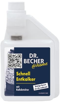 DR.BECHER @home Schnell Entkalker - Sofort einsatzbereit und materialschonend - Mit Kalkdetektor zur schnellen und mühelosen Kalkentfernung - Geeignet für Kaffeemaschinen, Armaturen und mehr 500ml