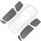 WNCXSA Für Q7 4M 2015-2024 Auto Seitenfenster Sonnenschutz Windschutzscheibe Sonnenschutz Schild Sonnenschutz Sonnenschirm Kinder Vorhänge(6PCS Side Windows)
