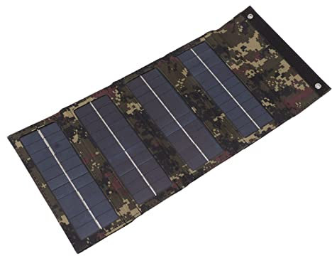 Kit de Panneau Solaire Portable 40 W, Sac de Chargement de Panneau Solaire 4 Plis, Chargeur de Panneau Solaire Monocristallin Pliable pour Camping en Plein Air, Randonnée, Charge