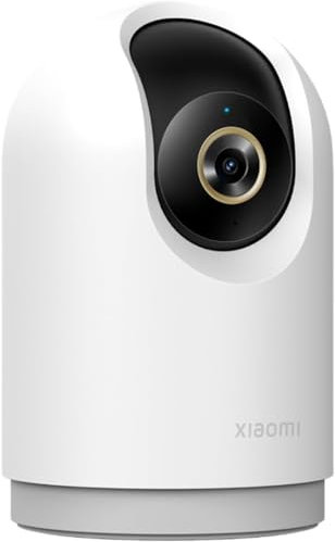 Xiaomi Smart Camera C500 Pro - Cámara 5MP de vigilancia con resolución 3K (2960 x 1666 megapíxeles), HDR, Visión 360 Grados, Detección de Movimiento, Blanco