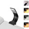 ZOMKIFA 8 LED Luz de Lectura, Lámpara Recargable USB de 360° Flexible con 3 Modos de Iluminación, Luz Lectura, Negro, Plástico