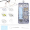SANGFUN Brillen Reparaturset, Nasenpads Brille, 5 Paar Nasenpads Brille Schrauben, Brillen Nasenpads Silikon, Mit Schraubendreher Schraube Pinzette Spiegel Tuch
