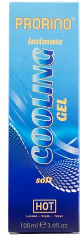PRORINO Cooling Gel Soft 100ml I Wasserbasiertes Intimgel mit Menthol I Schnell einziehend & ohne Rückstände I Latex-kompatibel, hoch ergiebig & leicht abwaschbar
