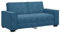 vidaXL 2-Sitzer-Sofa Blau 140 cm Samt