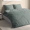 Träumschön Biber Bettwäsche Set 4tlg 135 x 200 cm Grün – Blumen Ranken Design – Flauschige Winterbettwäsche - Bettbezug + Kissenbezug 80x80 cm - 100% Baumwolle