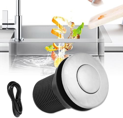 32mm Aire Automático Selflock Botón, Kit de Manguera Neumática de Aire con Interruptor, Interruptor Aire Eliminación de Basura