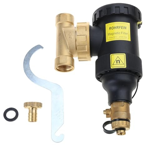 Eliminador de suciedad de latón para sistemas de calderas de calefacción de suelo, filtro separador de suciedad, descalcificador de aguas residuales, sistemas de calefacción de suelo, descalcificador